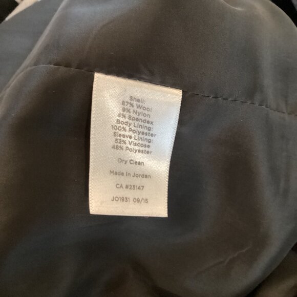 Talbots Womens Jacket Size 8 Black Wool Blend Blazer Tailored Silhouette - Picture 9 of 9